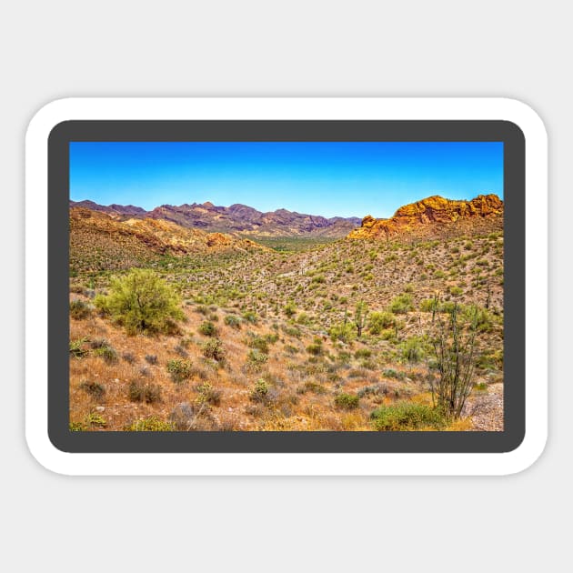 Apache Trail Scenic Drive View Sticker by Gestalt Imagery